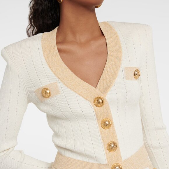 Balmain Metallic Knit Cardigan - Picture 4 of 6